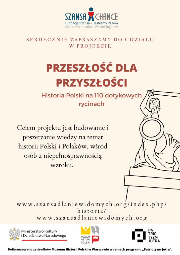 Plakat informujący o projekcie